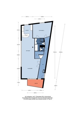 Floorplan - Jac.P. Thijsselaan 90, 3903 EE Veenendaal